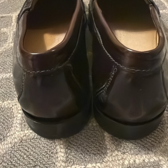 Cole Haan Men's Dark Brown Leather Tassel Loafers - Picture 3 of 5